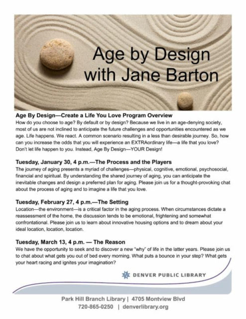 Age by Design, Jane Barton via Seven Stones