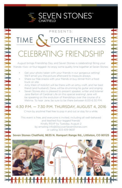 Time and Togetherness event at Seven Stones