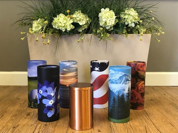 Eco-friendly Paper Urns at Seven Stones